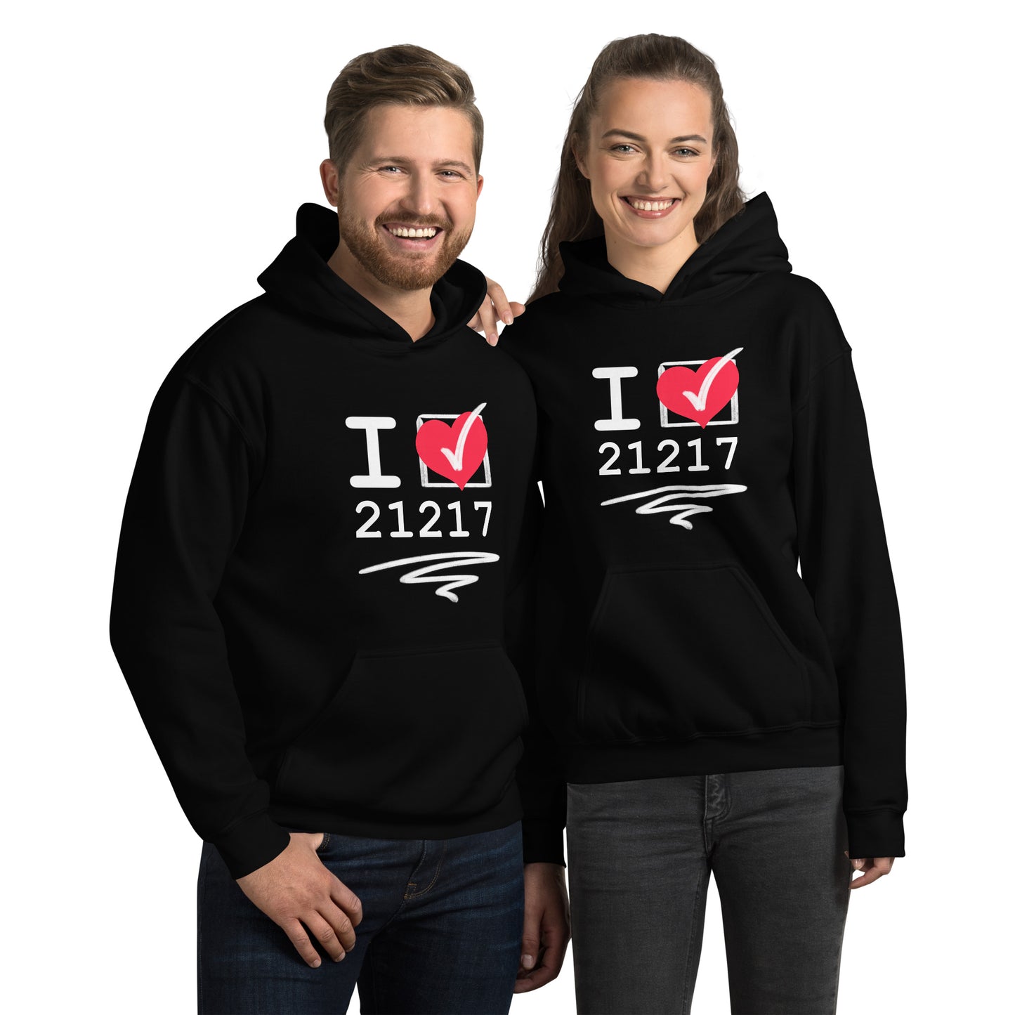 Unisex I ❤️ 21217 Hoodie