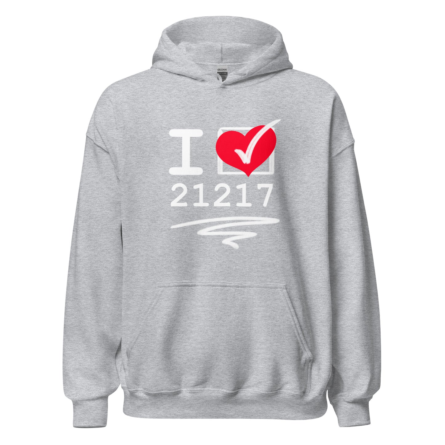 Unisex I ❤️ 21217 Hoodie