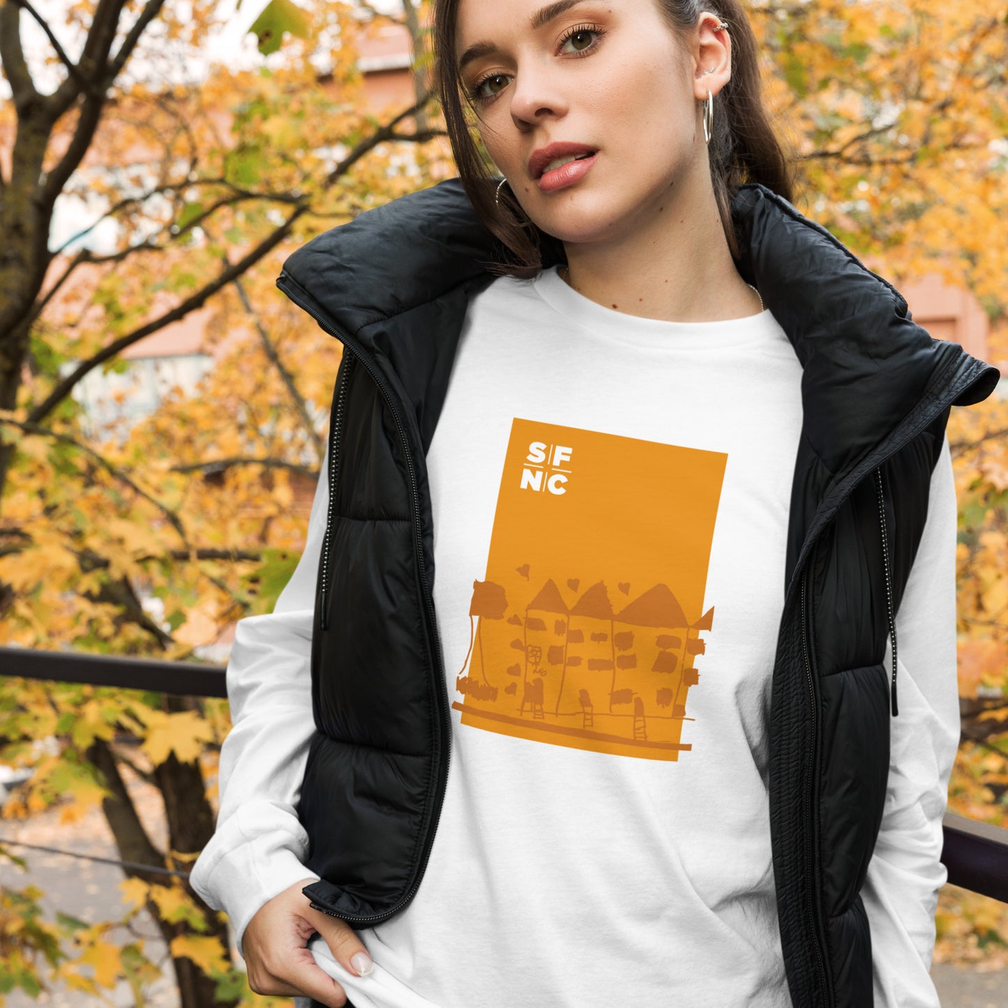 2020 Throwback Long Sleeve Tee (Orange)