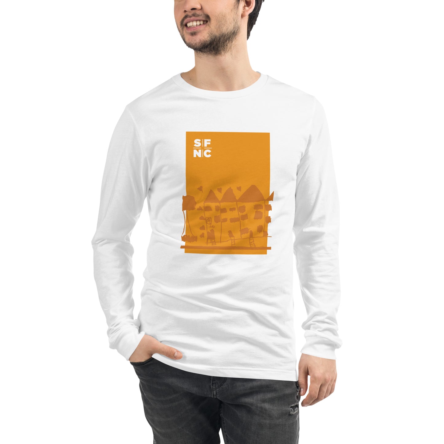 2020 Throwback Long Sleeve Tee (Orange)