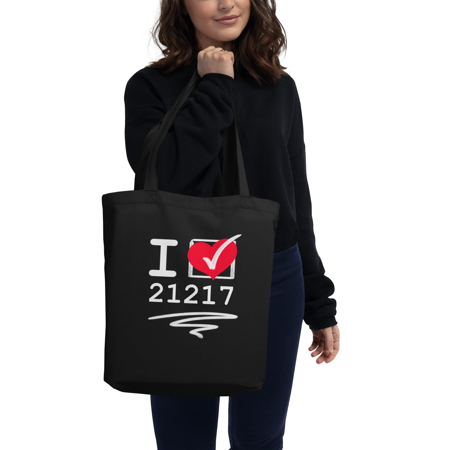 I ❤️ 21217 Tote Bag